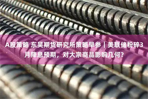 A股策略 东吴期货研究所策略早参｜美联储粉碎3月降息预期，对大宗商品影响几何？