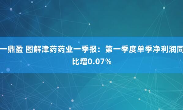 一鼎盈 图解津药药业一季报：第一季度单季净利润同比增0.07%